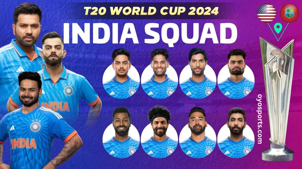Team India Final 15 Squad for t20 world cup 2024