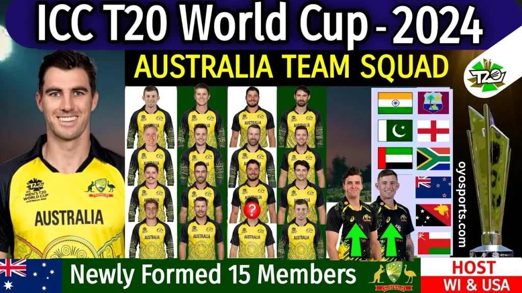 Team Australia Final 15 Squad for t20 world cup 2024