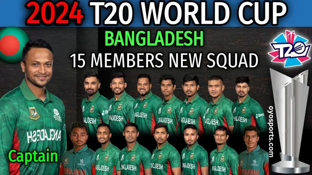 Team Bangladesh Final 15 Squad for T20 world cup 2024