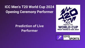 ICC T20 World Cup 2024 Opening Ceremony Performer