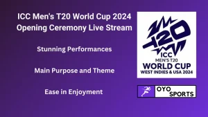 ICC T20 World Cup 2024 Opening Ceremony Live Stream