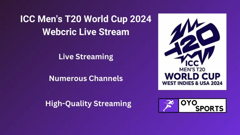 Webcric Live Stream ICC T20 World Cup 2024: Watch Live Full HD